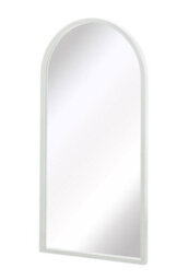 Mirroroutlet The Arcus White Metal Framed Arched Garden Wall Mirror 120Cm X 80Cm - thumbnail 3