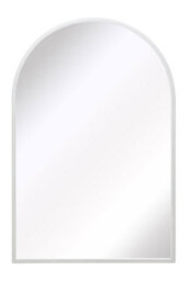 Mirroroutlet The Arcus White Metal Framed Arched Garden Wall Mirror 120Cm X 80Cm - thumbnail 2
