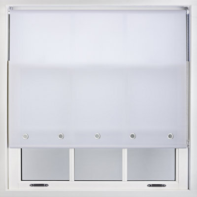 Furnished Daylight Roller Blind With Round Eyelets - White Trimmable, 55Cm X 165Cm - image 1