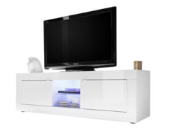 FurniComp LTD Furnicomp Selene Large 2 Door White Gloss Tv Unit - thumbnail 3