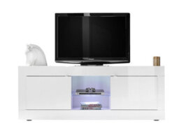 FurniComp LTD Furnicomp Selene Large 2 Door White Gloss Tv Unit - thumbnail 4