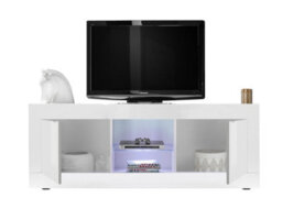 FurniComp LTD Furnicomp Selene Large 2 Door White Gloss Tv Unit - thumbnail 6