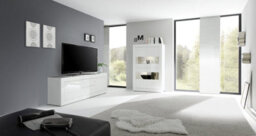 FurniComp LTD Furnicomp Selene Large 2 Door White Gloss Tv Unit - thumbnail 8