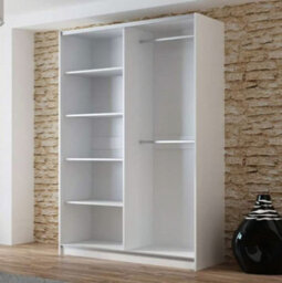 Arte Graphite Matt Sliding Mirrored Wardrobe 150Cm - Contemporary Edge And Order - thumbnail 2