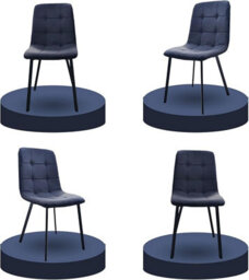 Interior Emporium Ie Nordic Rock Extendable Ceramic Dining Table (Grey) - With 4 Static Chairs (Black , Grey , Green , Teel) - thumbnail 8