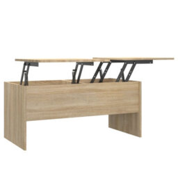 Berkfield Coffee Table Sonoma Oak 102X50.5X46.5 Cm Engineered Wood - thumbnail 2