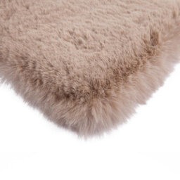 Super Soft Cream Faux Rabbit Fur Luxurious Rug - 160Cm X 230Cm - thumbnail 4