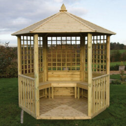 Set Of 3 Wooden Gazebo Garden Benches For Zest Tatton Moreton & Clifton By Zest Outdoor Living - thumbnail 3