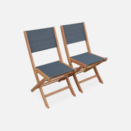 Sweeek - 8-Seater Extendable Wooden Garden Table Set With Chairs Natural 240X100X75 Cm - Almeria - thumbnail 3