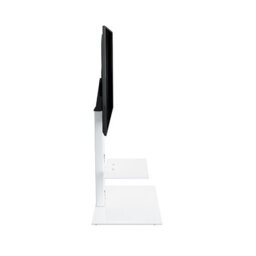 "Avf Lesina 70Cm Pedestal Tv Stand, For Tvs 32-65"" - Satin White" - thumbnail 5