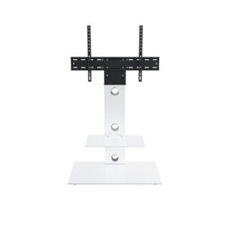 "Avf Lesina 70Cm Pedestal Tv Stand, For Tvs 32-65"" - Satin White" - thumbnail 7