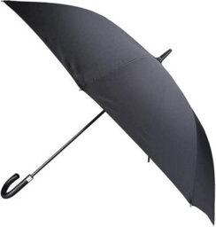 Mantraraj Large Stick Umbrella Folded Handle Windproof Umbrella For Men Women Black Travel Umbrella - thumbnail 1
