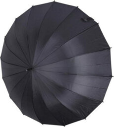 Mantraraj Large Stick Umbrella Folded Handle Windproof Umbrella For Men Women Black Travel Umbrella - thumbnail 3