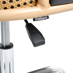 Beliani Desk Chair Elkhart Faux Leather Black - thumbnail 8