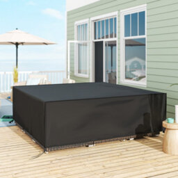 Outsunny Large Garden Set Square Cover Outdoor Furniture Waterproof Resist Fade - thumbnail 1