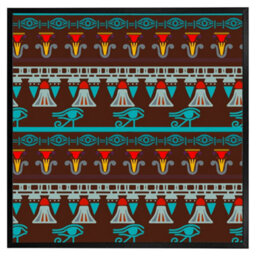 "Andrew Lee Ethnic Silhouettes (Picutre Frame) / 20X20"" / Brown" - thumbnail 2