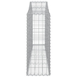 Berkfield Arched Gabion Baskets 7 Pcs 200X30X80/100 Cm Galvanised Iron - thumbnail 5