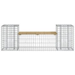 Berkfield Garden Bench Gabion Design 183X41X60.5 Cm Impregnated Wood Pine - thumbnail 5