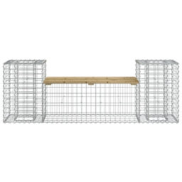Berkfield Garden Bench Gabion Design 183X41X60.5 Cm Impregnated Wood Pine - thumbnail 3