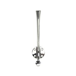GoodHome Tapered Chrome Effect Zinc Alloy Wall-Mounted J-Shaped Hat & Coat Hook (H)167mm (D)78mm - thumbnail 2