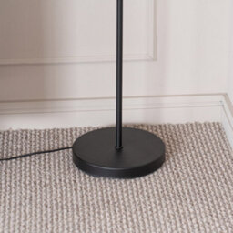 Valuelights Maya 3 Way Curved Arm Matt Black Floor Lamp For Living Room Lounge Hallway Light - thumbnail 4