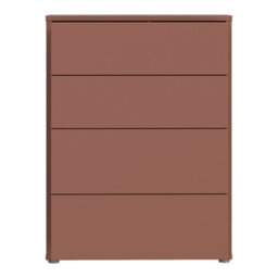 Furniture To Go Alice Springs 4 Drawer Chest With Push-To-Open Drawers In Terracotta - thumbnail 6