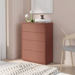 Furniture To Go Alice Springs 4 Drawer Chest With Push-To-Open Drawers In Terracotta - thumbnail 8