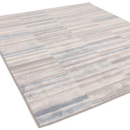 The Rug Edit Ritz Metallic Stripe Blue Living Room Rug - 120X160Cm - thumbnail 4
