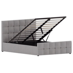Lassic Vida Designs Valentina Light Grey Linen Ukfr 4Ft6 Double Ottoman Bed Frame, 190 X 135Cm - thumbnail 8
