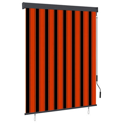 Berkfield Outdoor Roller Blind 140X250 Cm Orange And Brown - image 1