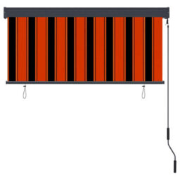 Berkfield Outdoor Roller Blind 140X250 Cm Orange And Brown - thumbnail 4