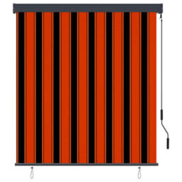 Berkfield Outdoor Roller Blind 140X250 Cm Orange And Brown - thumbnail 2