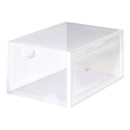Living And Home 12 Pcs White Stackable Plastic Shoe Box Sneakers Storage Box Organiser, Fit Size Up To 12 - thumbnail 4