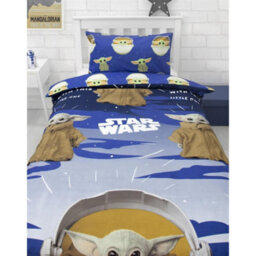 Star Wars Mandalorian Baby Yoda Reversible Duvet Set Multicoloured (Single) - thumbnail 6