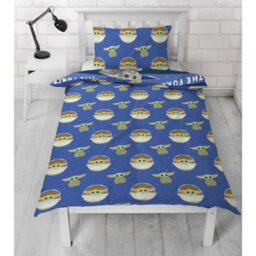 Star Wars Mandalorian Baby Yoda Reversible Duvet Set Multicoloured (Single) - thumbnail 5
