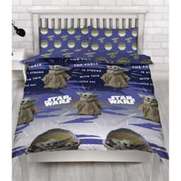 Star Wars Mandalorian Baby Yoda Reversible Duvet Set Multicoloured (Single) - thumbnail 2