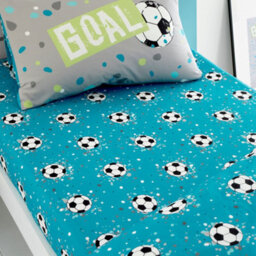 Bedlam Goal Easycare 25Cm Fitted Bed Sheet - thumbnail 1