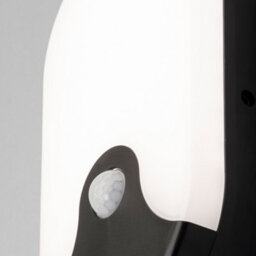 Litecraft Alford Black Oval Outdoor Wall Light Led Bulkhead With Pir Sensor - thumbnail 5