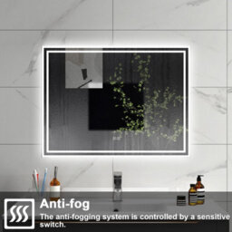 Sline 1000X600mm Bluetooth Bathroom Led Mirror,dimmable 3 Colors, Anti-Fog Mirrors Ip44 Rated,horizontal/vertical - thumbnail 5