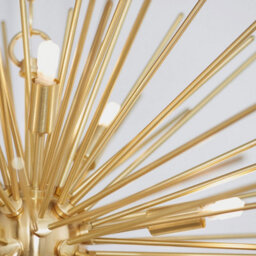 Luminosa Lighting Luminosa Orta 9 Light Spherical Pendant Satin Brushed Gold Plate, G9 - thumbnail 4