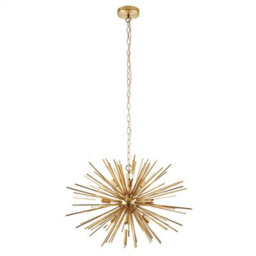 Luminosa Lighting Luminosa Orta 9 Light Spherical Pendant Satin Brushed Gold Plate, G9
