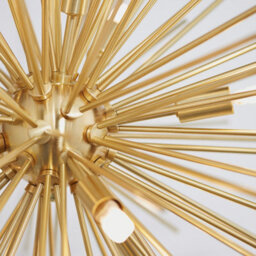 Luminosa Lighting Luminosa Orta 9 Light Spherical Pendant Satin Brushed Gold Plate, G9 - thumbnail 3