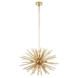 Luminosa Lighting Luminosa Orta 9 Light Spherical Pendant Satin Brushed Gold Plate, G9 - thumbnail 2
