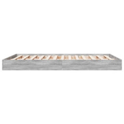Berkfield Bed Frame Without Mattress Grey Sonoma 140X200 Cm Engineered Wood - thumbnail 5