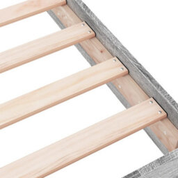 Berkfield Bed Frame Without Mattress Grey Sonoma 140X200 Cm Engineered Wood - thumbnail 7