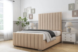 "Sloomy California Pebble Plush Bed Frame With 50"" Upholstered Headboard 3' Single" - thumbnail 2