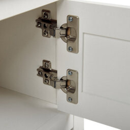 Beliani 140 Cm Tv Stand White And Light Brown Mdf With Cable Hole - thumbnail 7