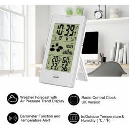 Youshiko Yc9331 Wireless Weather Station, (Official Uk Version) Radio Controlled Clock Temperature Humidity, Barometric Pressure, - thumbnail 6