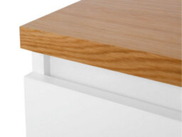 Impact Furniture Tv Cabinet Stand Entertainment Drawer Unit Modern White Gloss Oak Leg Kioto - thumbnail 8
