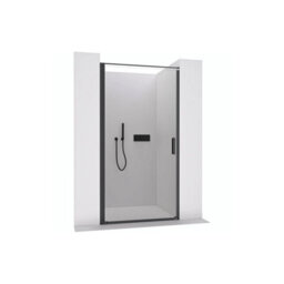 Fino Stone Carmen Niche 8mm Glass Shower Door In Black - 80 X 195Cm - thumbnail 8